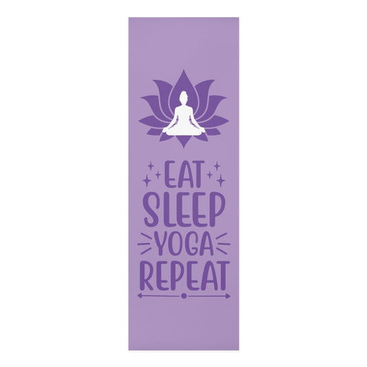 Eat Sleep Yoga Repeat Foam Yoga Mat 24” x 72”