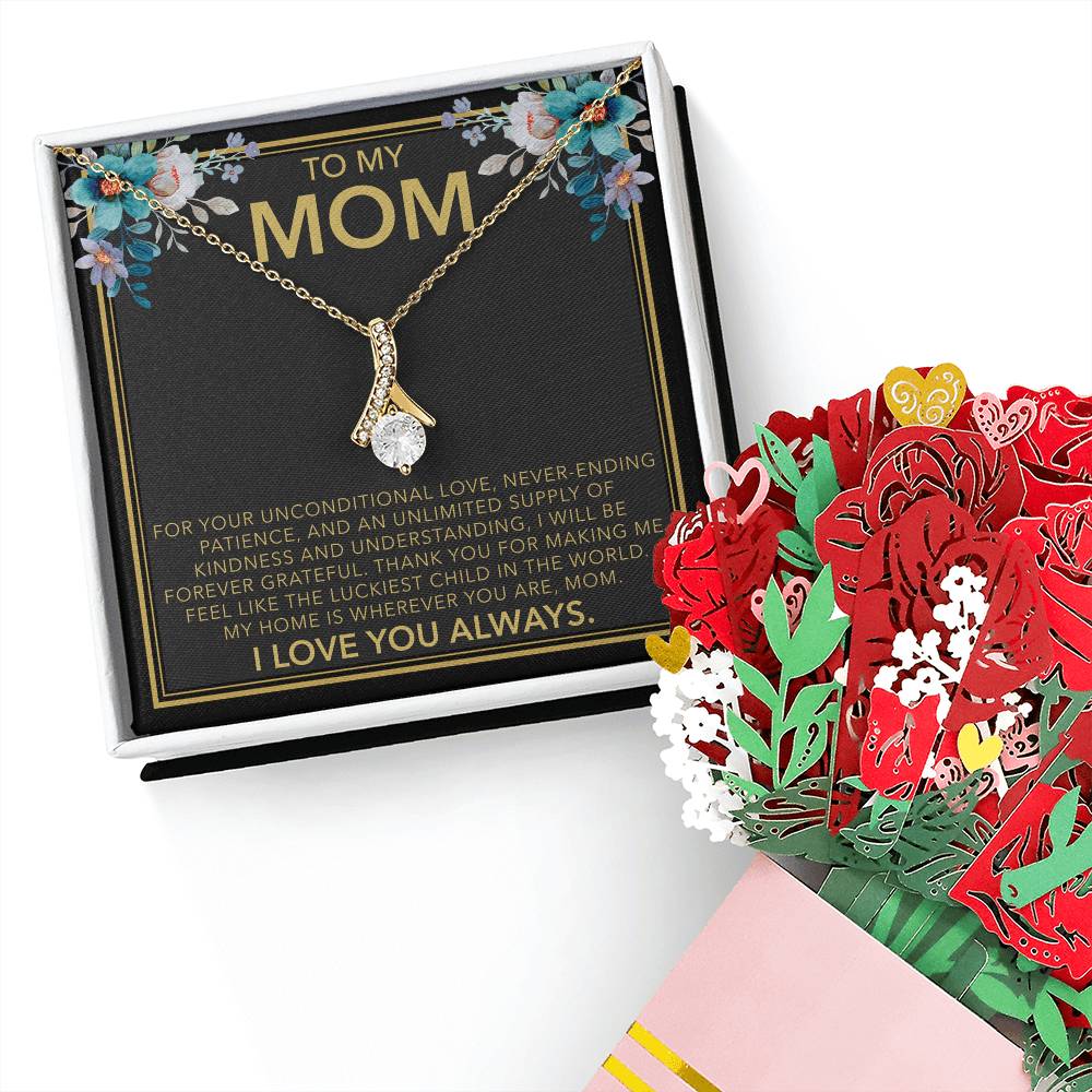 Home Is Wherever You Are - Mom 18K Yellow Gold Finish / Standard Box