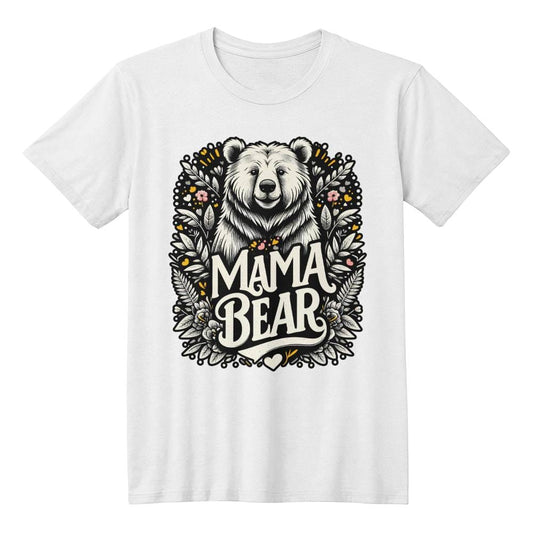 Mama Bear T-Shirt White / XS