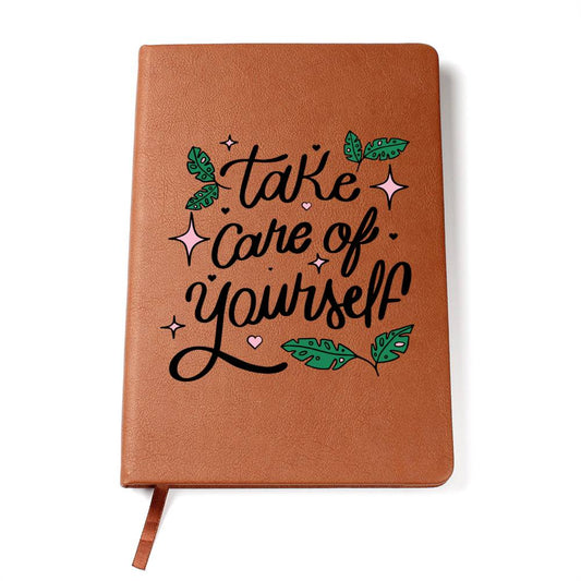 Take Care of Yourself - Leather Journal