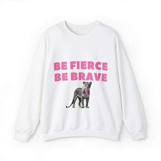 Be Fierce, Be Brave Unisex Heavy Blend™ Crewneck Sweatshirt