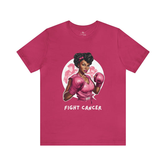 Fight Cancer - Unisex Jersey Short Sleeve Tee Berry / S