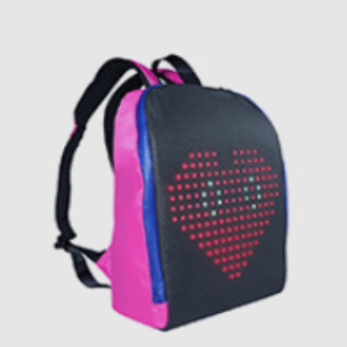 Dynamic Backpack with Smart LED Display and Waterproof WiFi