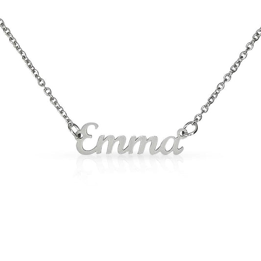 Custom Name Necklace Polished Stainless Steel / Standard Box