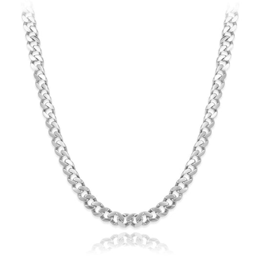 Men's Cuban Curb Link Chain Necklace 26"