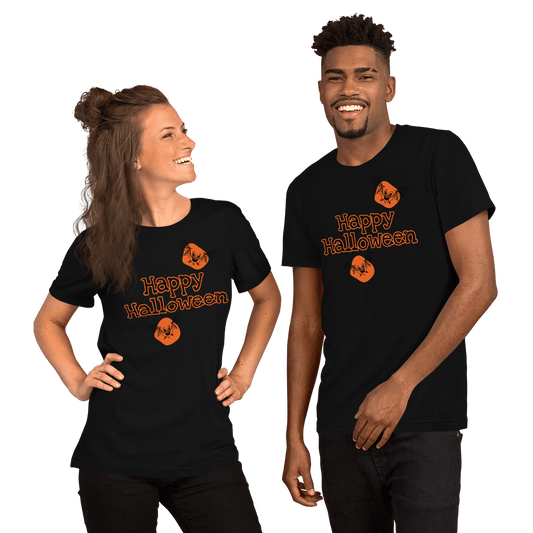 Happy Halloween Short-Sleeve Unisex T-Shirt Black / XS