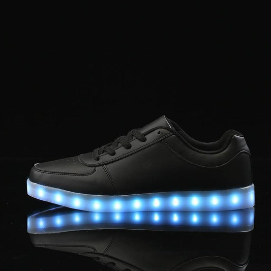 BLACK LIGHT-UP SHOES