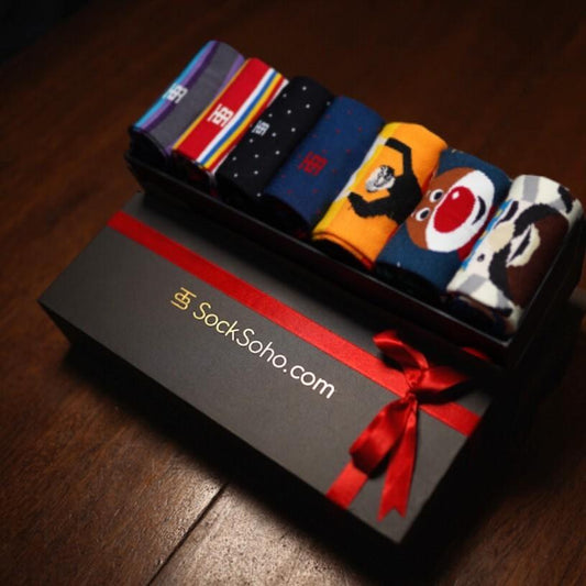 Power Gift Box Cotton Spandex Socks For Men Multi